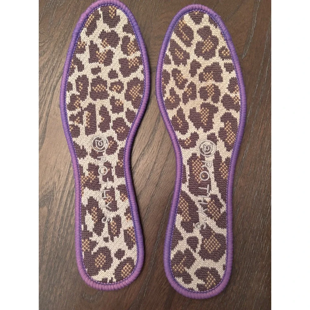 Rothy's The Loafer Mocha Spot Flats Women's Size 8.5 Leopard Animal Print